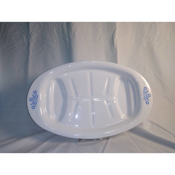 Corningware P-19 Platter Blue Cornflower - Picture 1 of 4